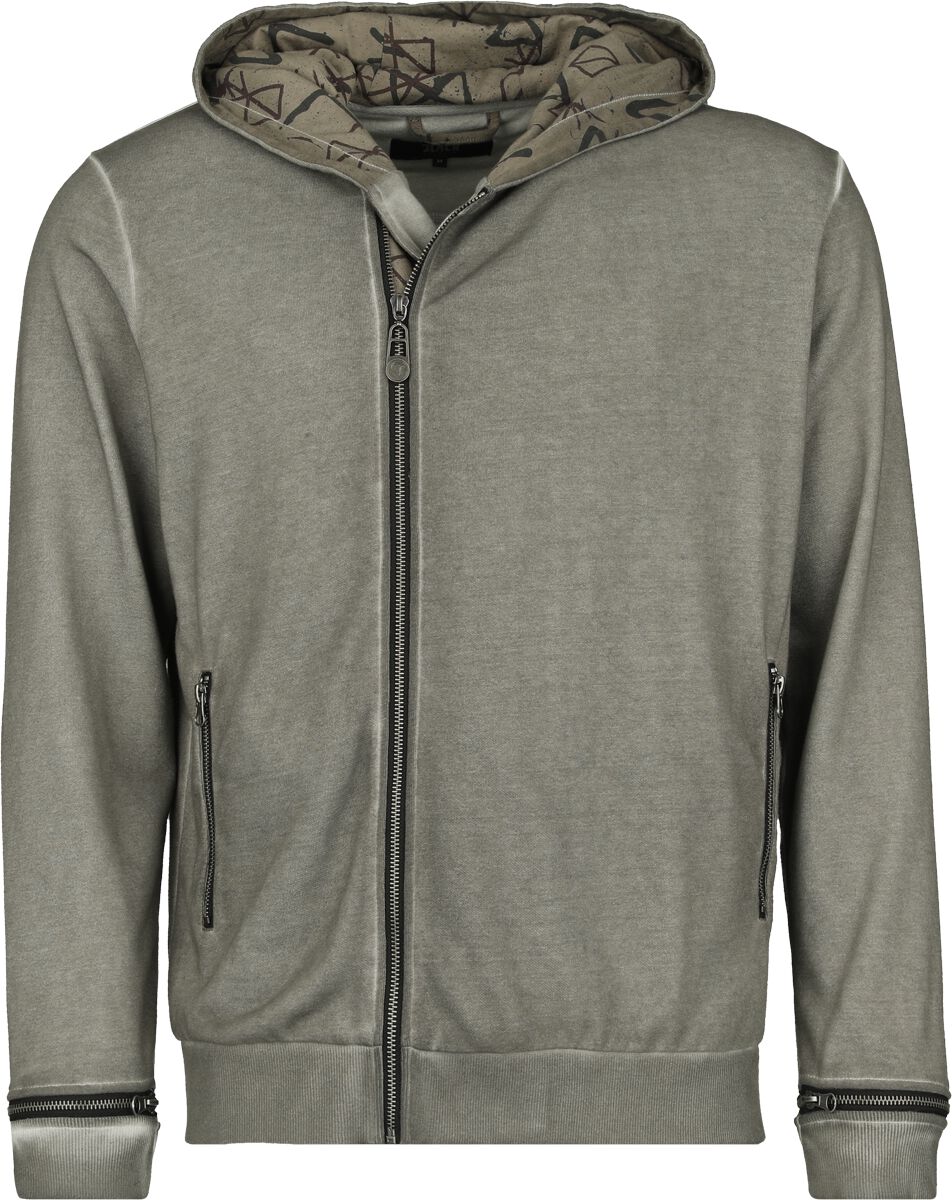 4064854872745 - Hoody Jacket Vintage Style Kapuzenjacke grau in XXL 4064854872745 - Hoody Jacket Vintage Style Kapuzenjacke grau in XXL