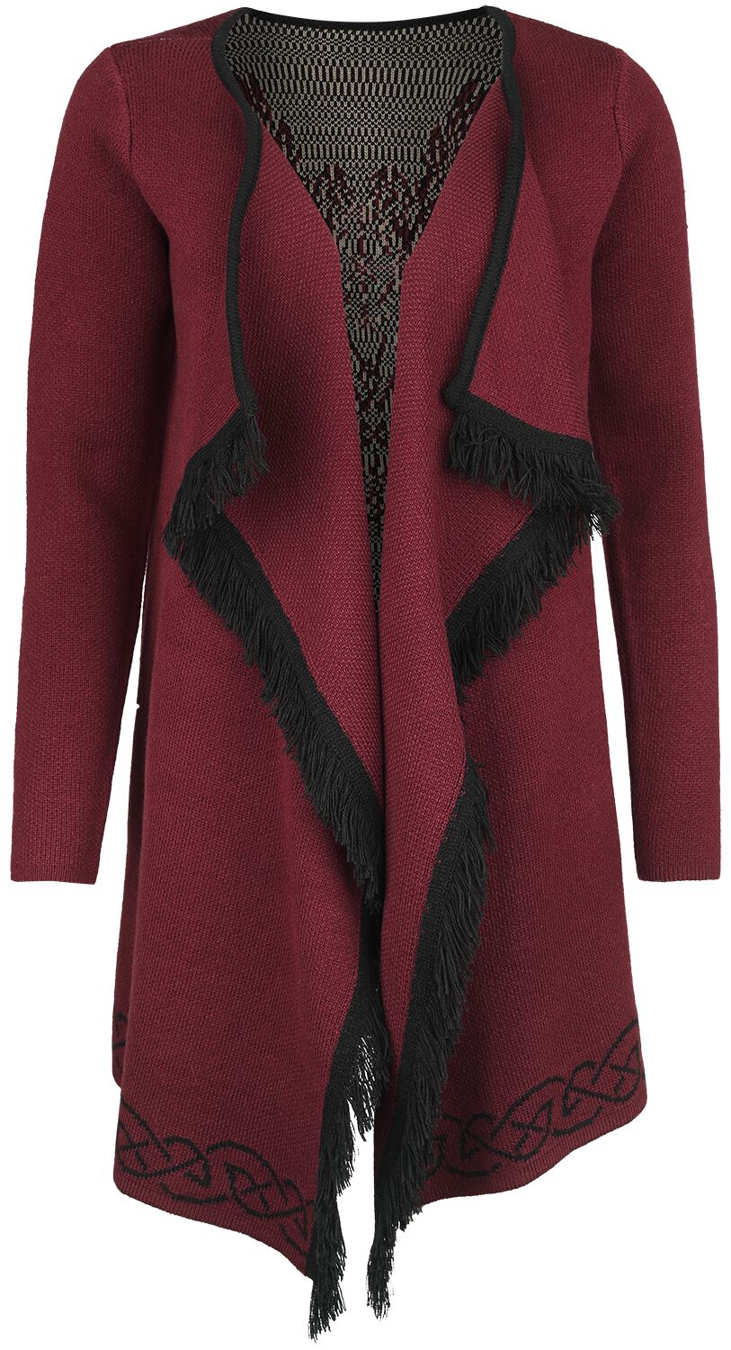 4064854873001 - Cardigan With Ornaments Cardigan bordeaux in S