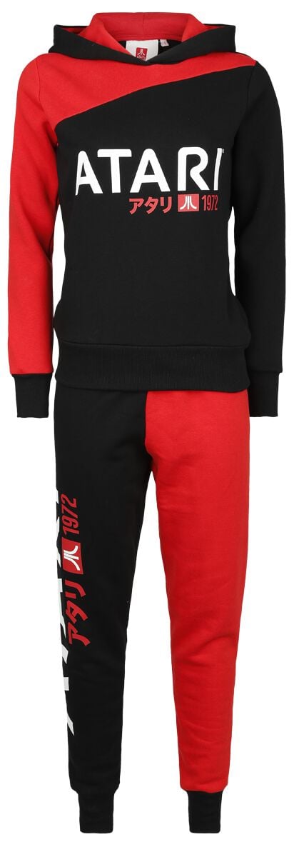 4064854885912 - Red Black - Color Patchwork Trainingsanzug schwarz rot in XXL