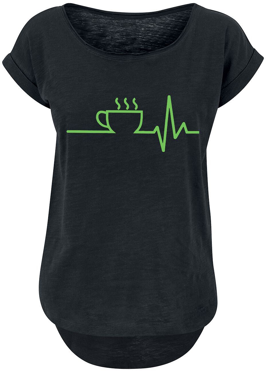 4064854889705 - Kaffee EKG T-Shirt schwarz in S