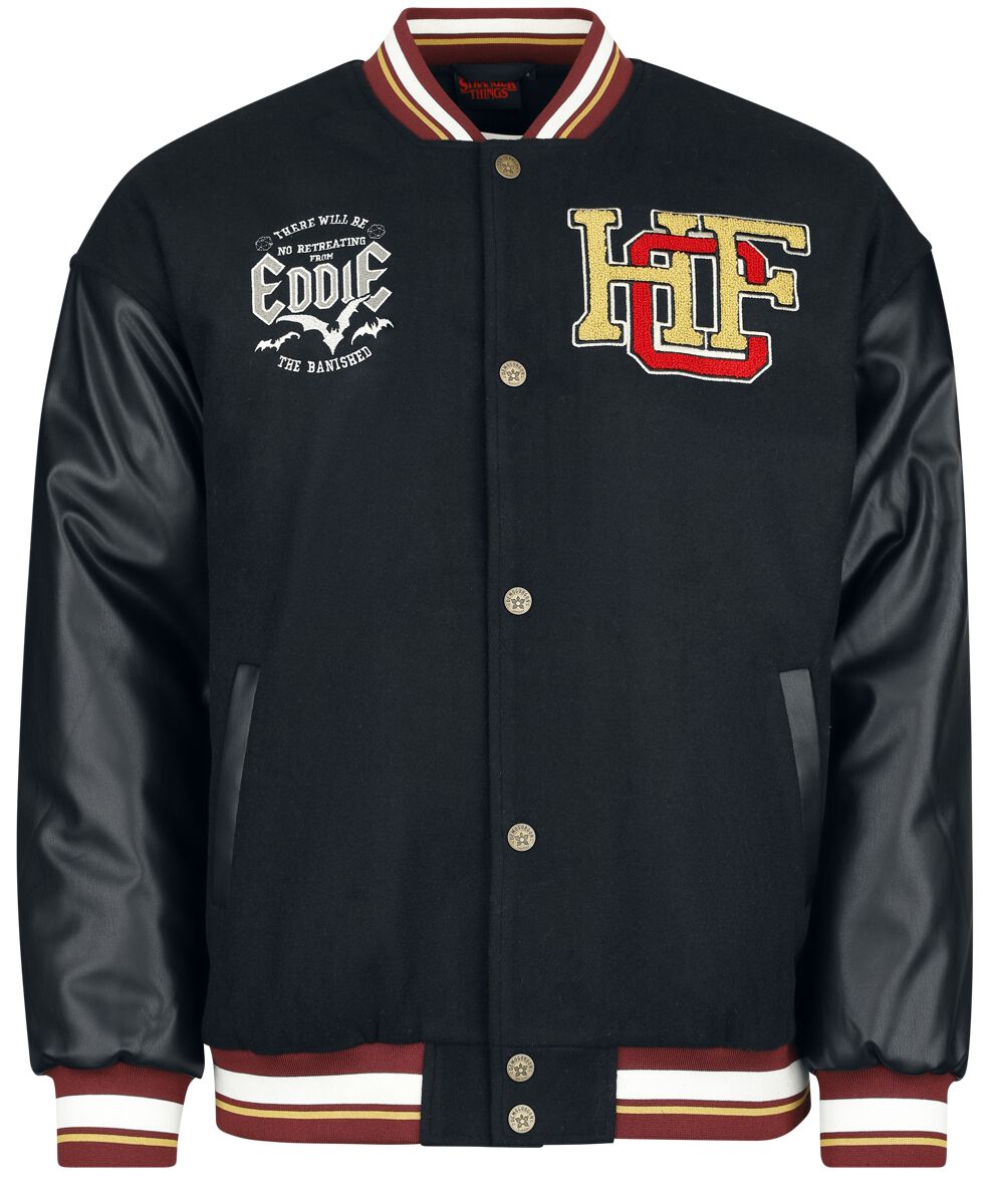 4064854892187 - Hellfire Club Collegejacke schwarz in L