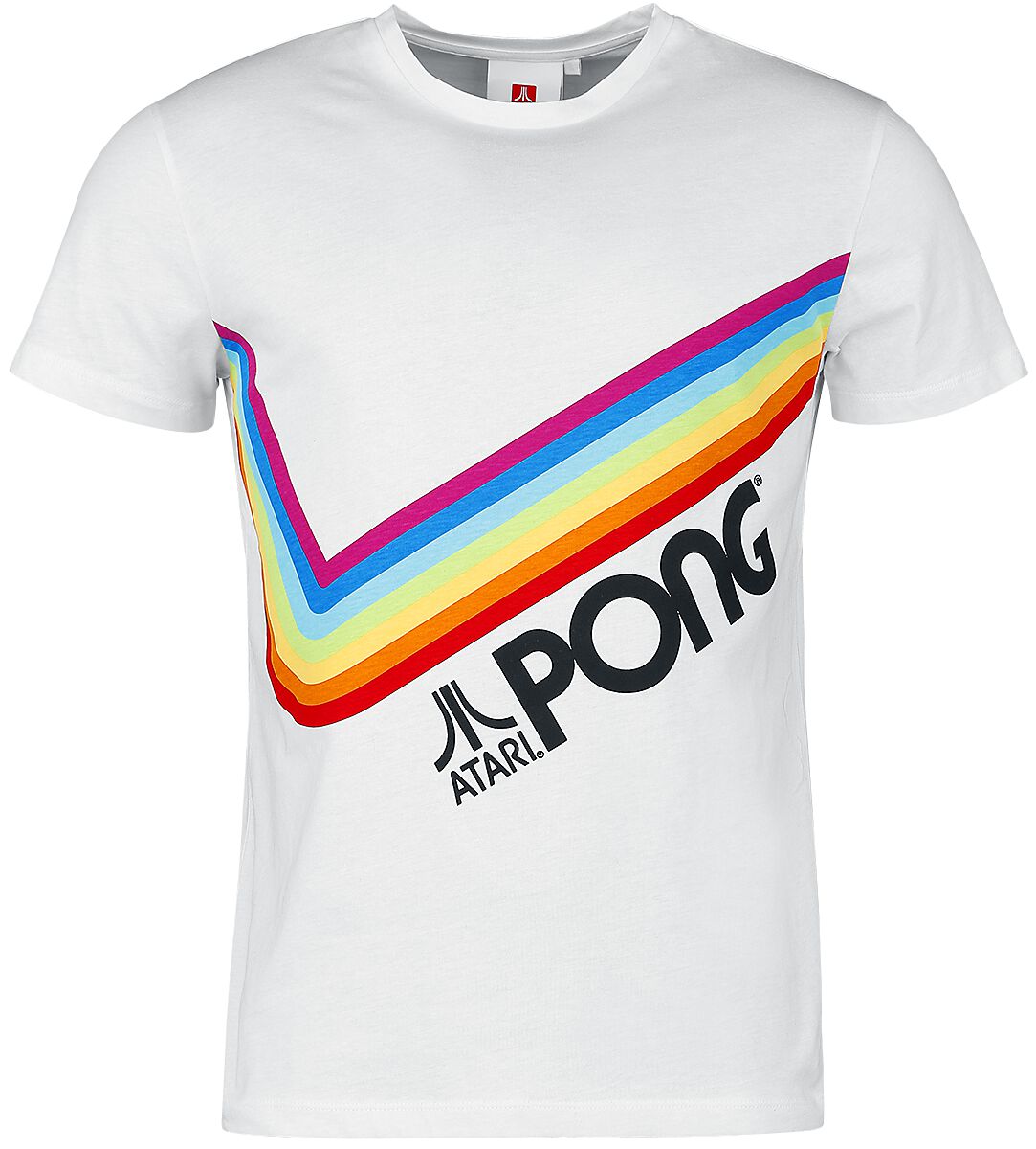 4064854892941 - Pong - Pride Rainbow T-Shirt weiß in M