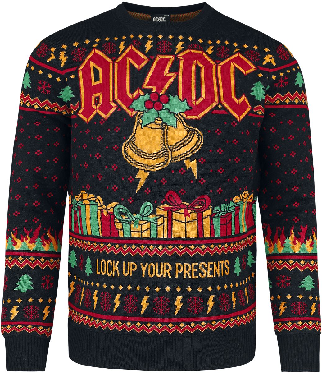 4064854898790 - AC DC Holiday Sweater 2024 Weihnachtspullover multicolor in M