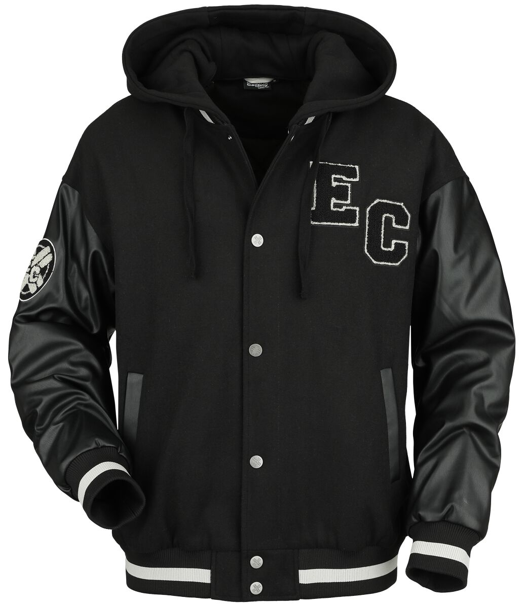 4064854898967 - EMP Signature Collection Collegejacke schwarz grau in M 4064854898967 - EMP Signature Collection Collegejacke schwarz grau in M