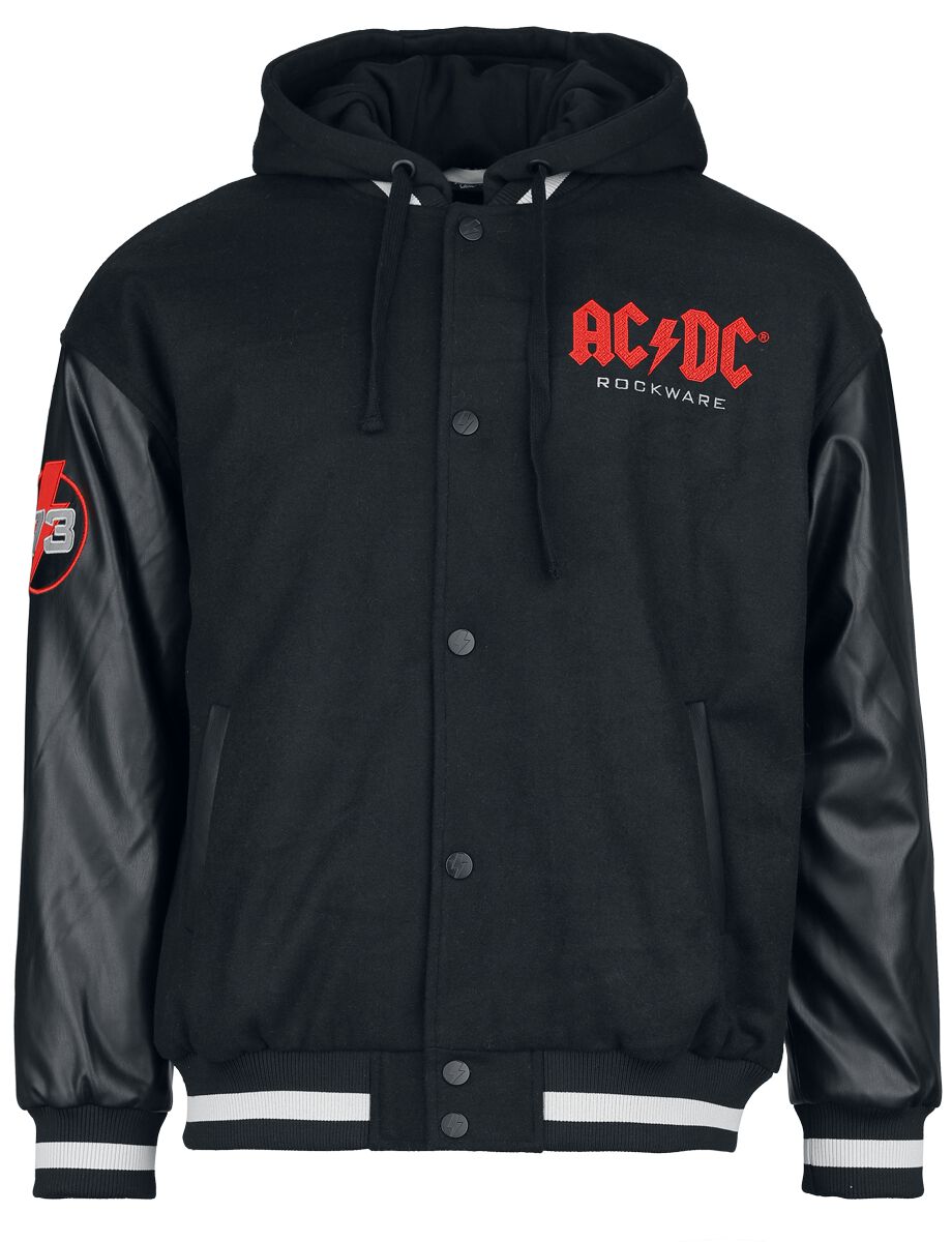 4064854903470 - AC DC EMP Signature Collection Collegejacke schwarz grau in M