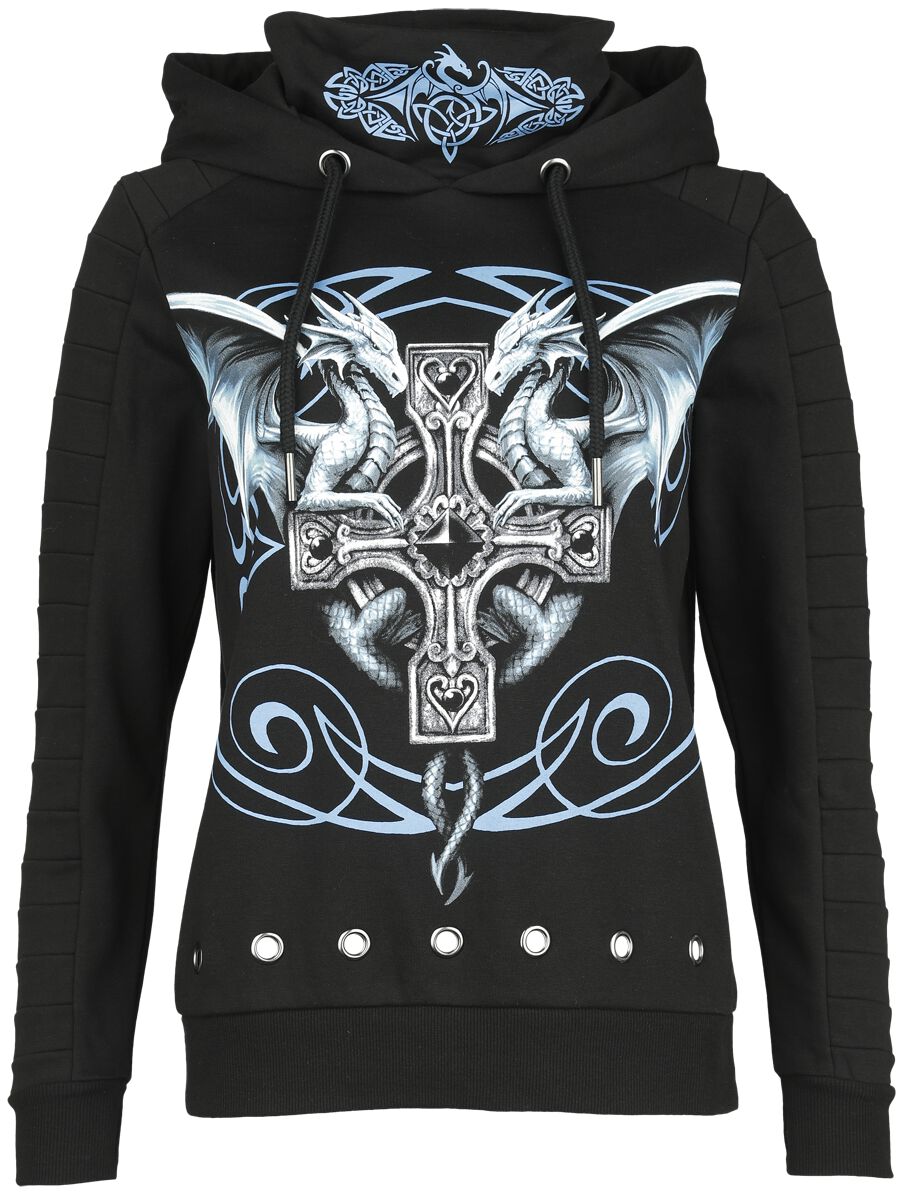 4064854916517 - Gothicana X Anne Stokes Hoody Kapuzenpullover schwarz in S