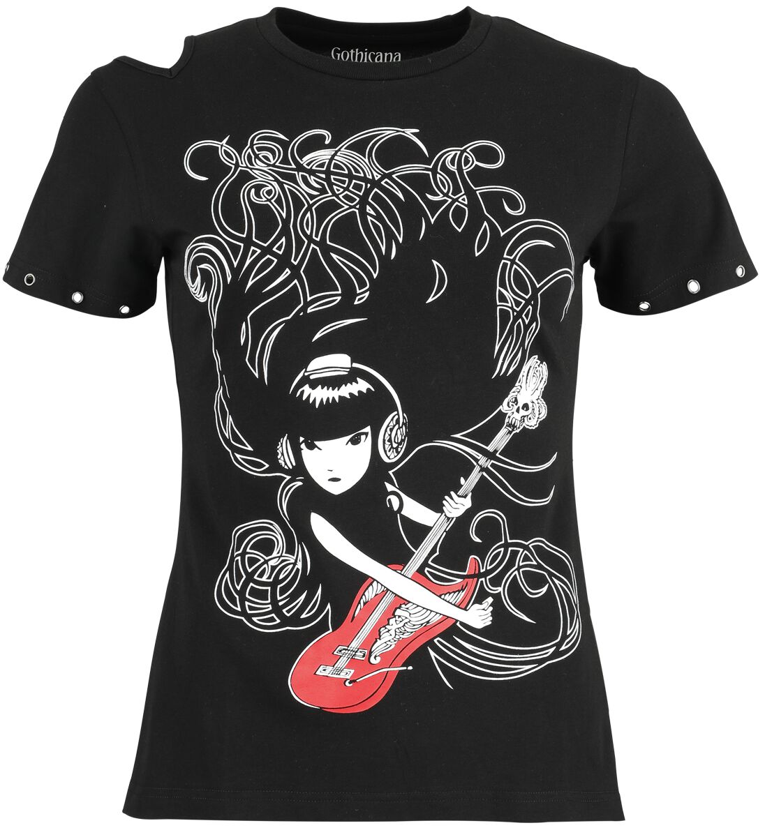 4064854917439 - Gothicana X Emily The Strange T-Shirt T-Shirt schwarz in S