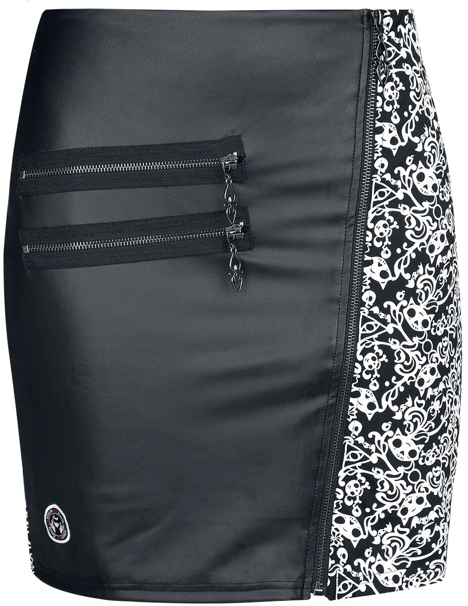 4064854918542 - Gothicana X Emily The Strange Skirt Kurzer Rock schwarz in M