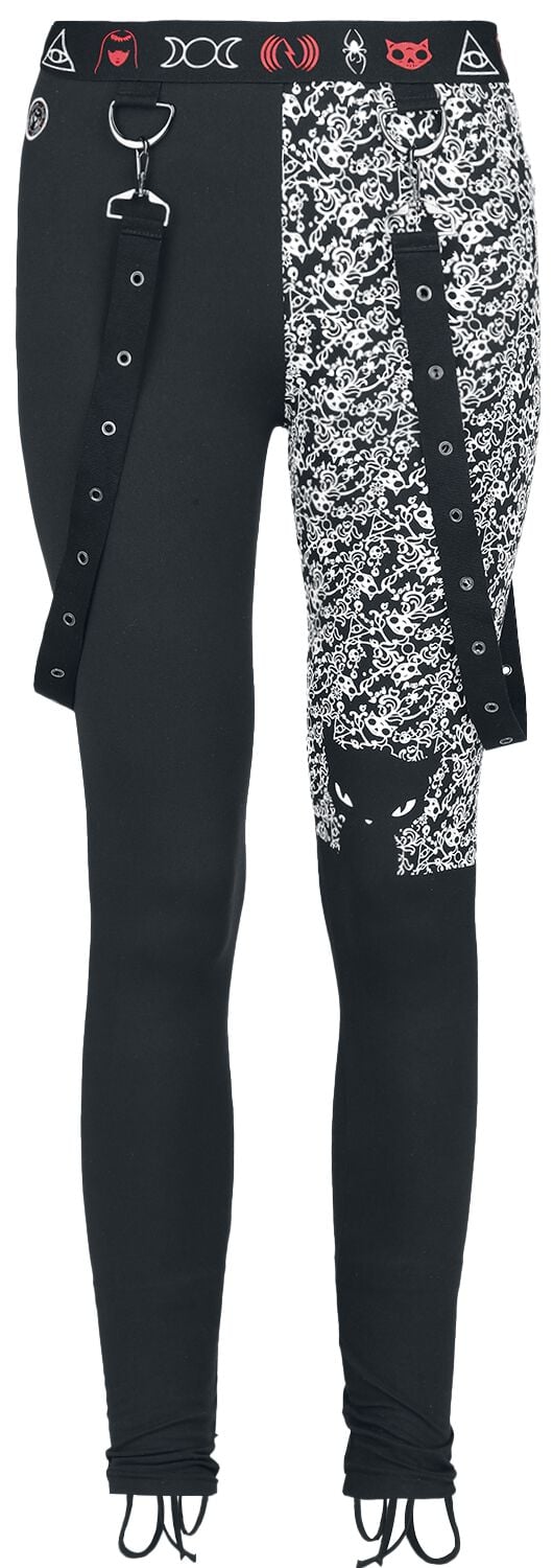 4064854918931 - Gothicana X Emily The Strange Leggings Leggings schwarz in XL