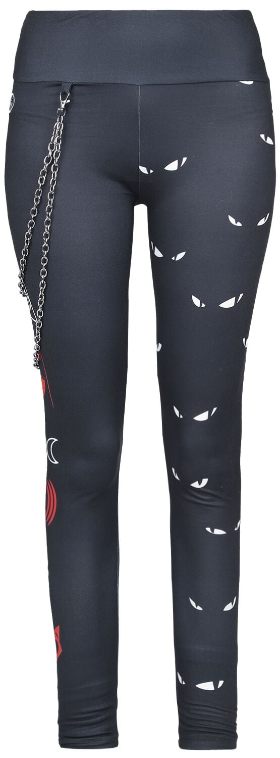 4064854918955 - Gothicana X Emily The Strange Leggings Leggings schwarz in S