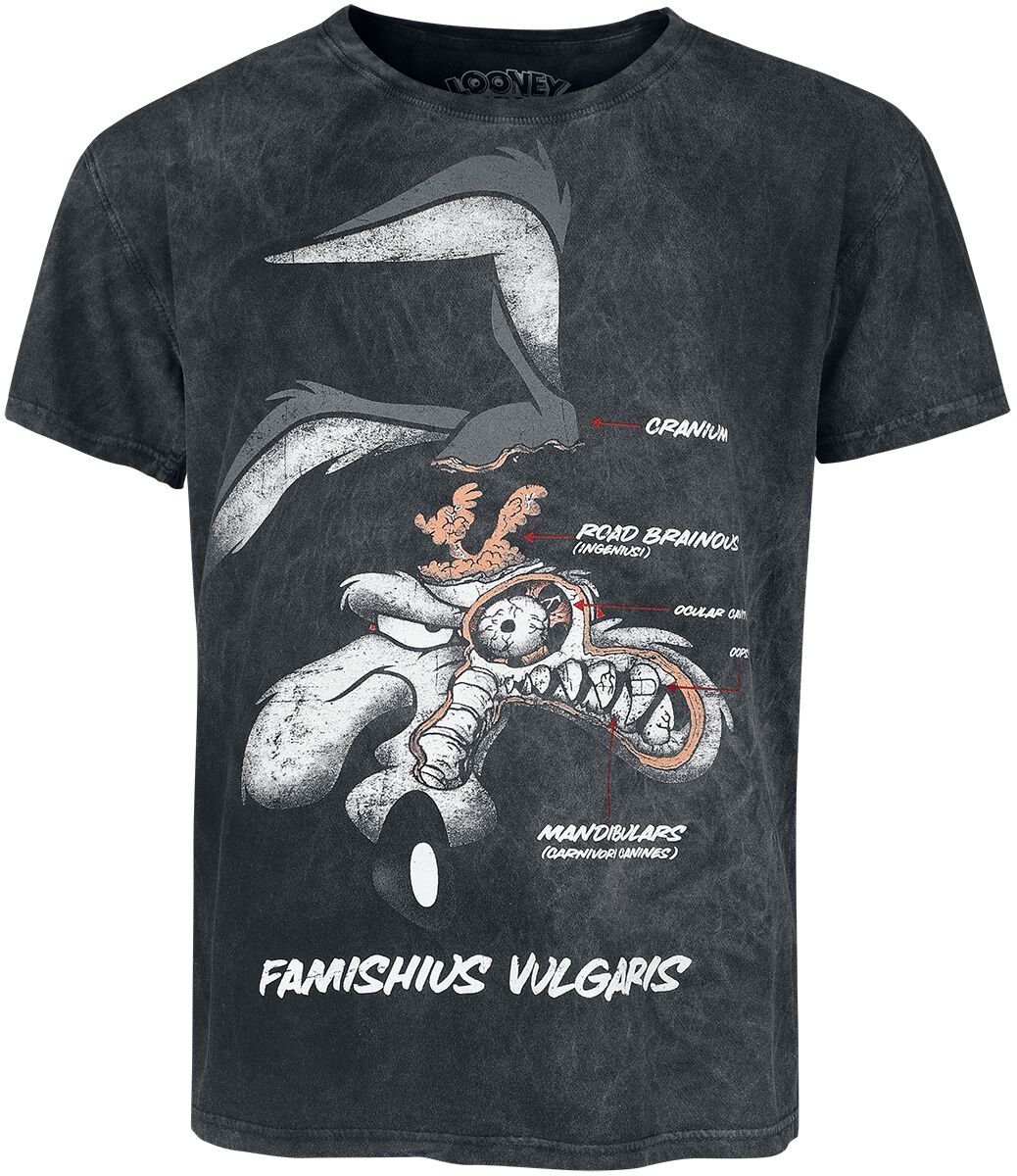 4064854934085 - Wile E Coyote - Brain T-Shirt schwarz in M