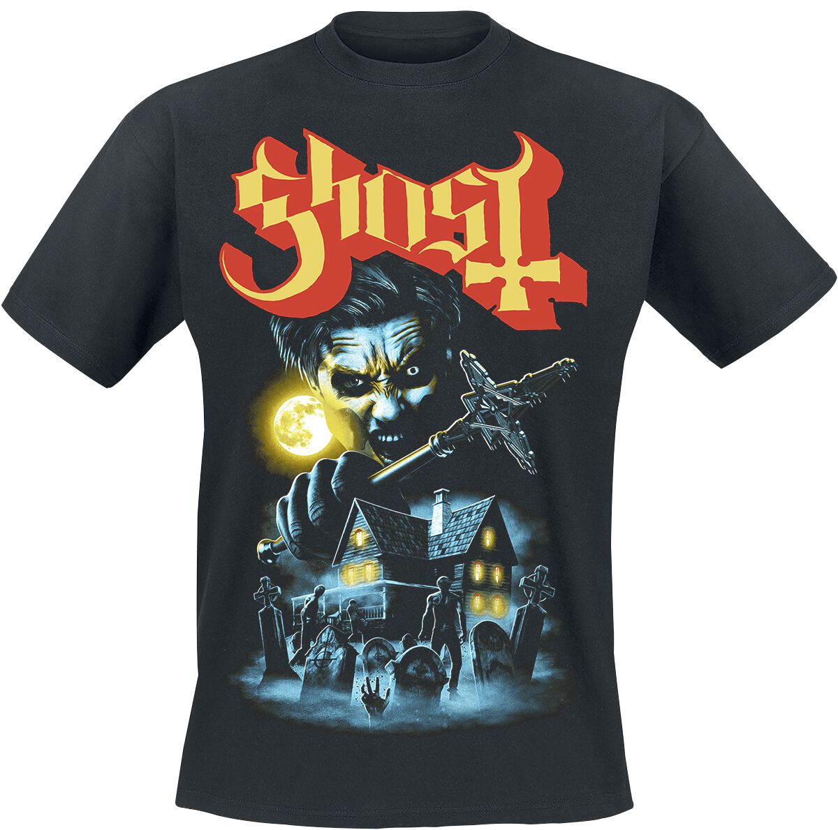 4064854934832 - By The Cemetery T-Shirt schwarz in XL