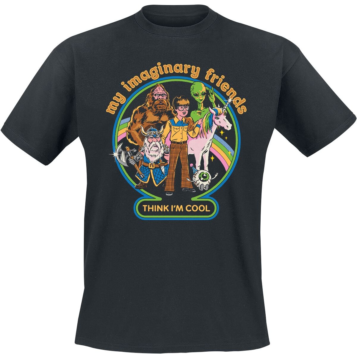 4064854939479 - My Imaginary Friends T-Shirt schwarz in S