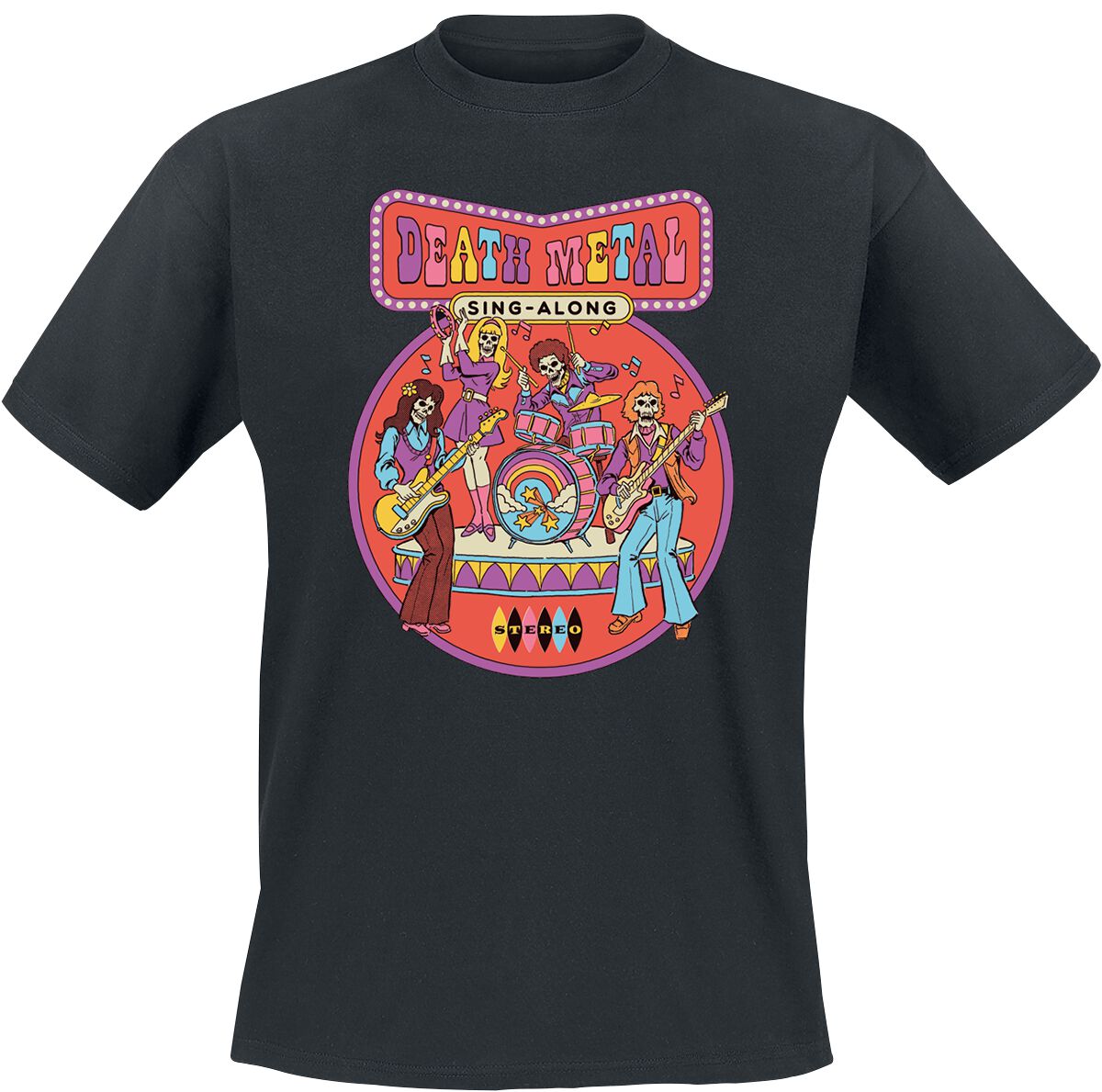 4064854940048 - Steven Rhodes Death Metal Sing-Along T-Shirt schwarz in L 4064854940048 - Steven Rhodes Death Metal Sing-Along T-Shirt schwarz in L