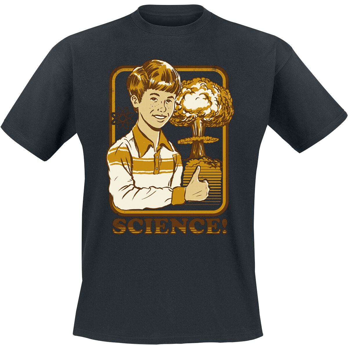 4064854940222 - Steven Rhodes Science! T-Shirt schwarz in L