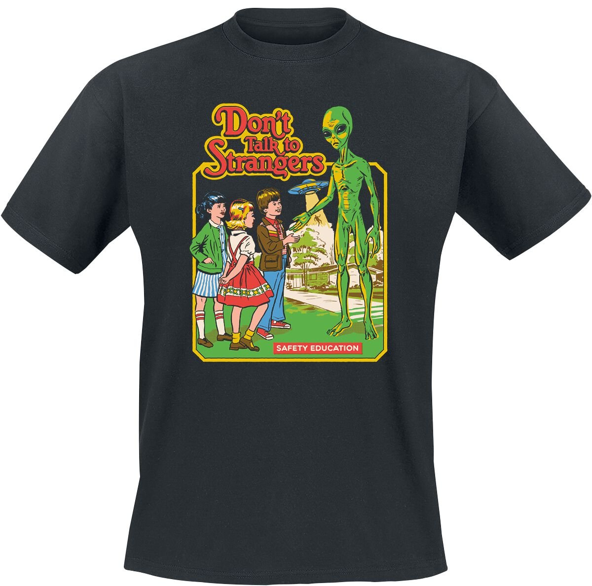4064854940611 - Dont Talk To Strangers T-Shirt schwarz in 4XL 4064854940611 - Dont Talk To Strangers T-Shirt schwarz in 4XL