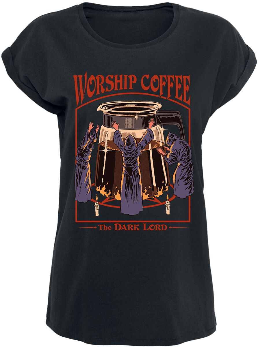 4064854941243 - Worship Coffee T-Shirt schwarz in M 4064854941243 - Worship Coffee T-Shirt schwarz in M