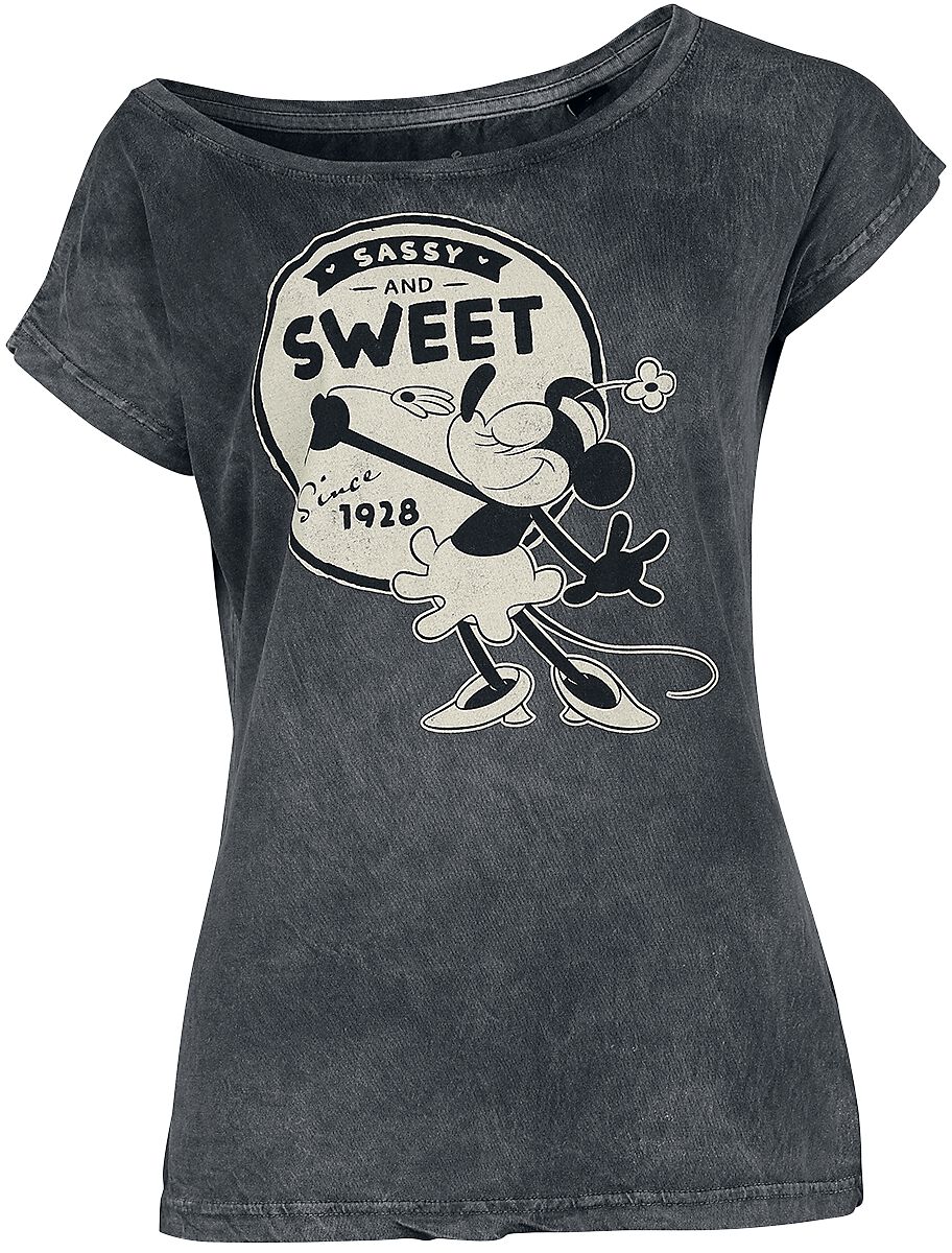4064854942578 - Disney 100 - Minnie Mouse T-Shirt grau in S