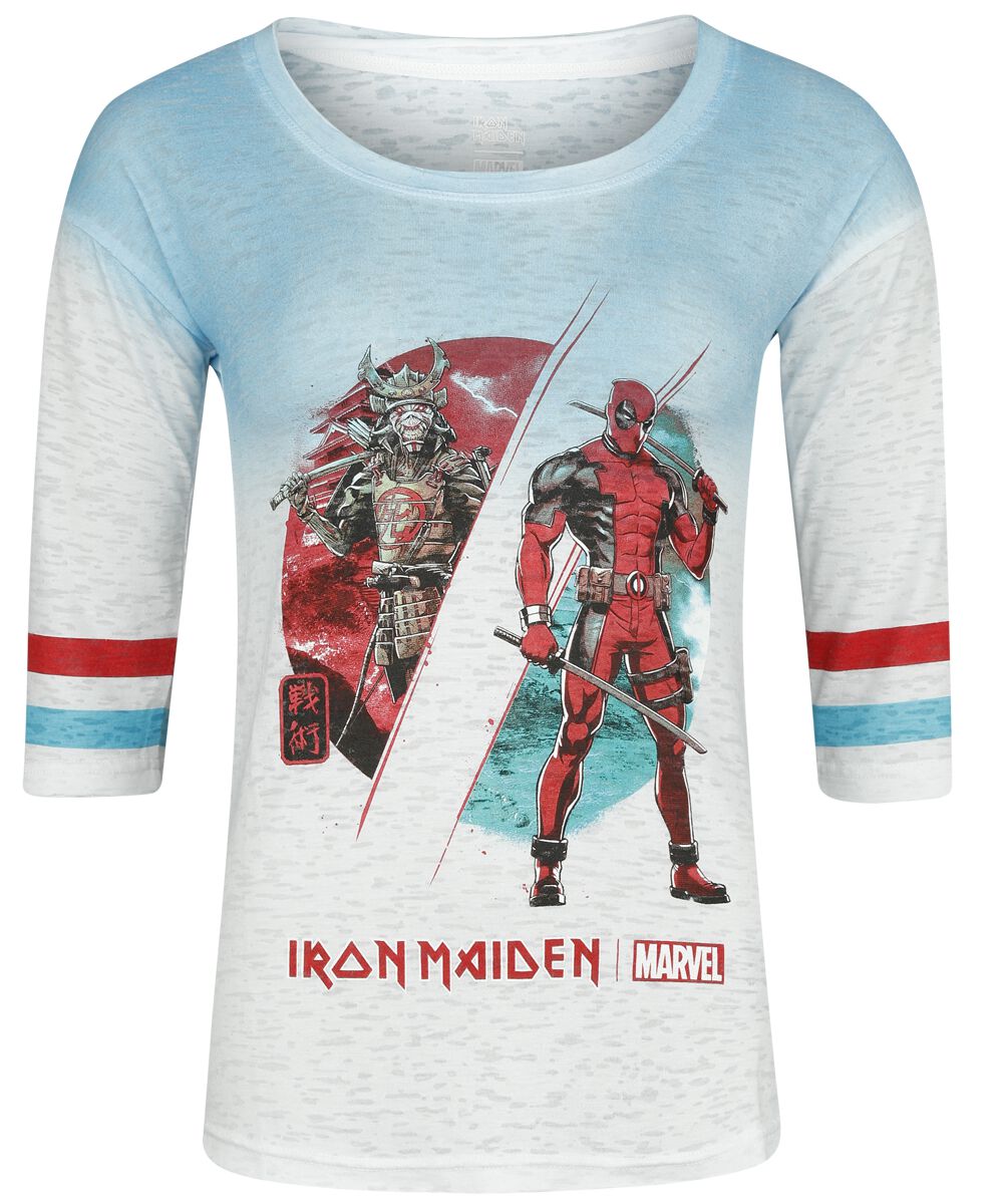 4064854947191 - x Marvel Collection - Samurai Comp T-Shirt weiß türkis in S