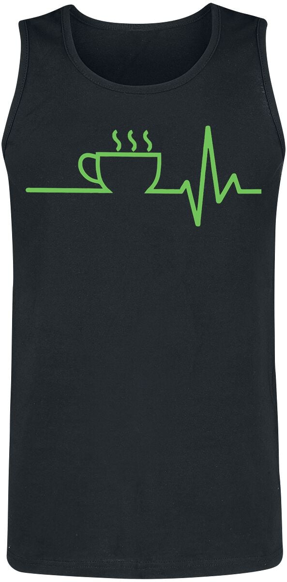 4064854948037 - Kaffee EKG Tank-Top schwarz in S