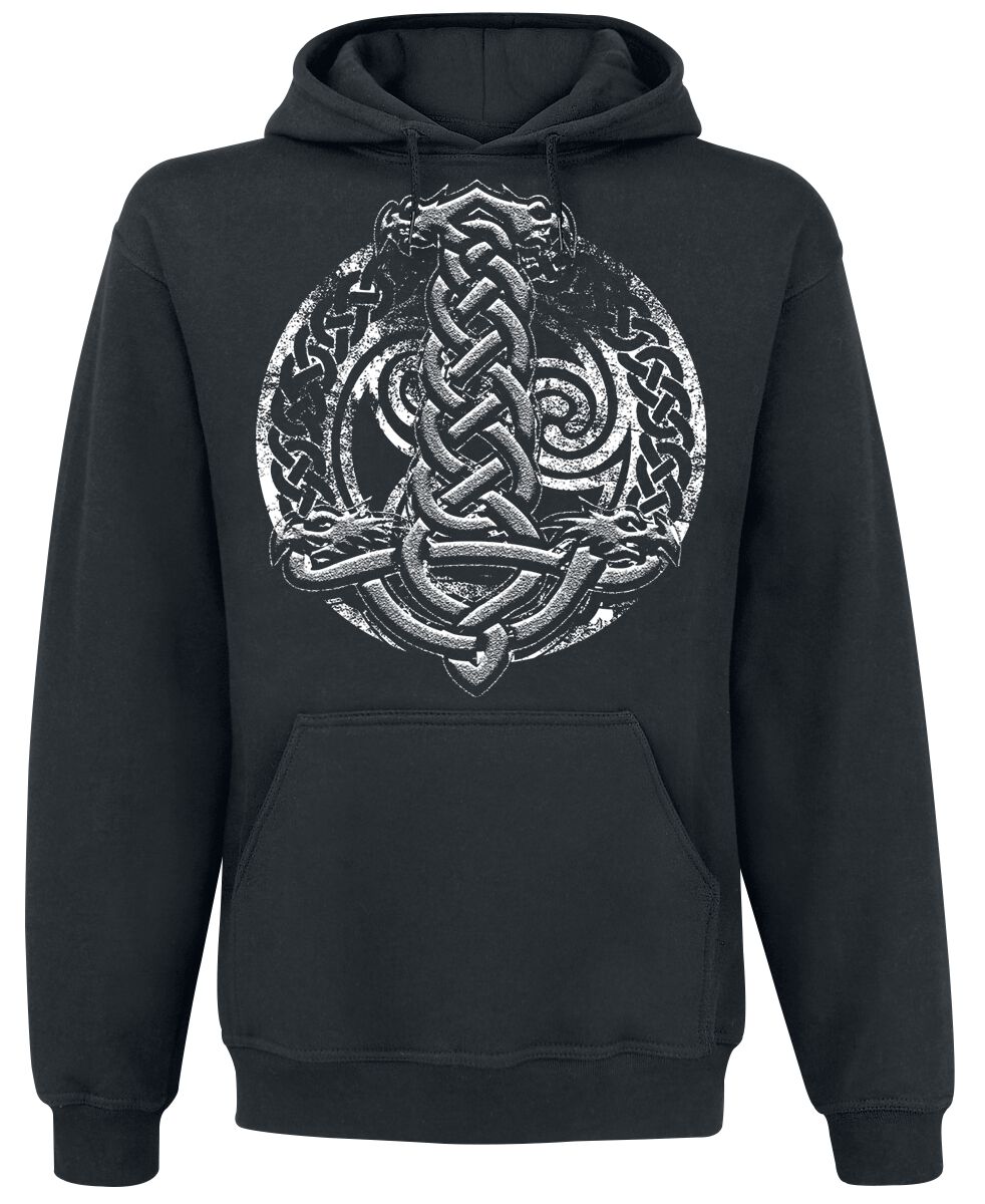 4064854949560 - Celtic Shield Kapuzenpullover schwarz in S