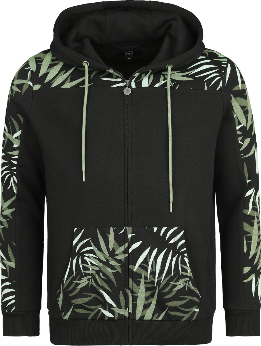 4064854977105 - Hooded Jacket with Colored Print Kapuzenjacke schwarz in M