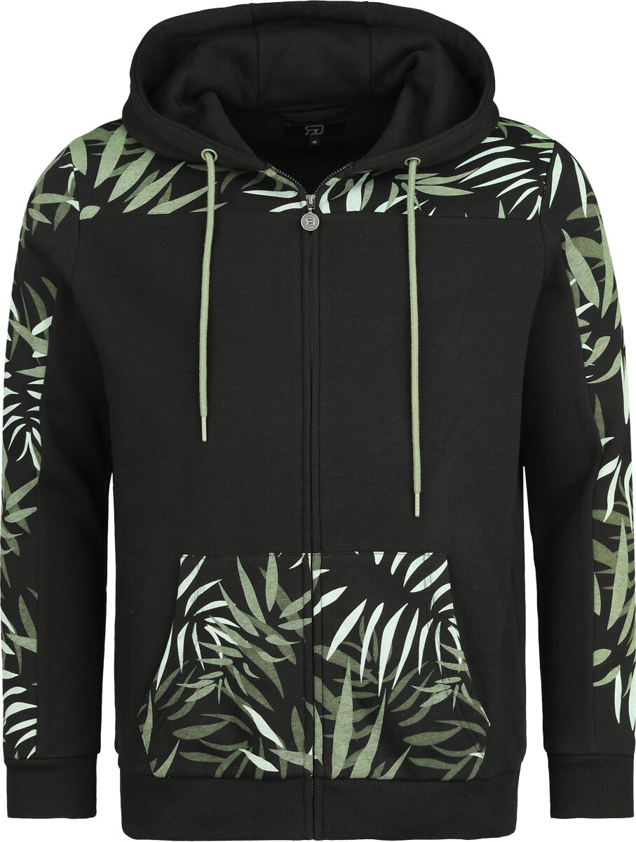 4064854977112 - Hooded Jacket with Colored Print Kapuzenjacke schwarz in L