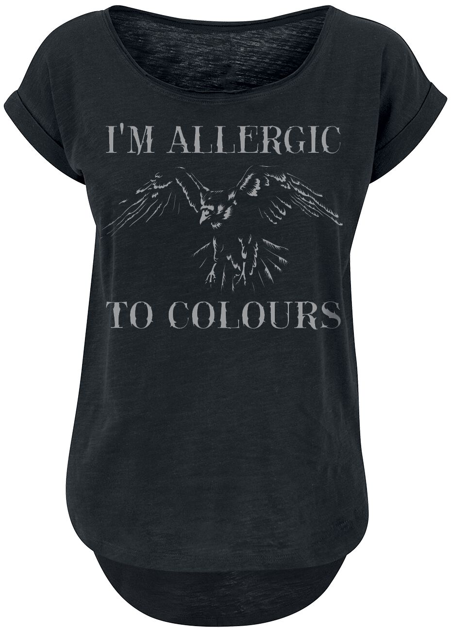 4064854992139 - Allergic To Colours T-Shirt schwarz in 5XL