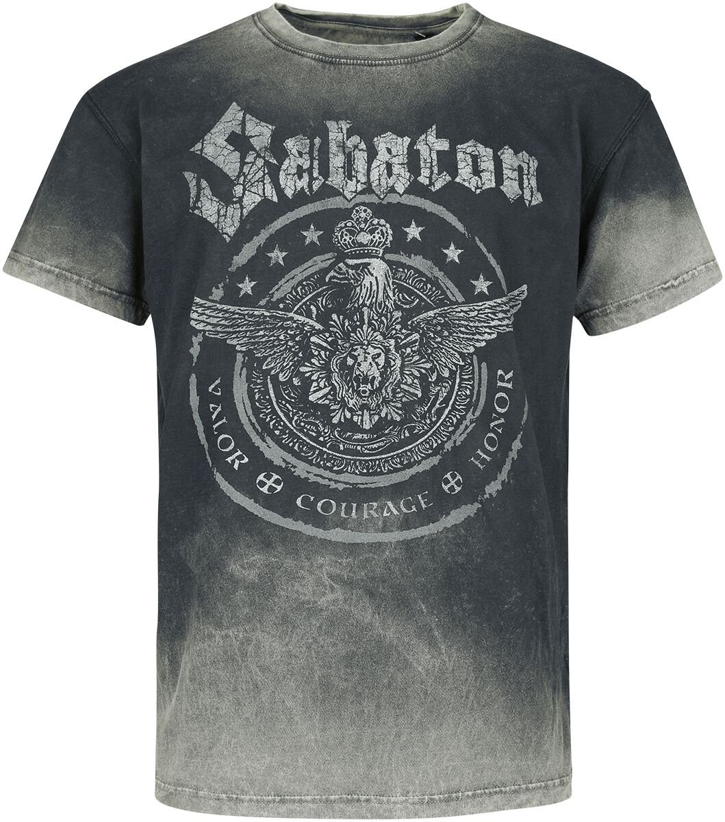 4064854992610 - Valor Courage Honor T-Shirt charcoal in M 4064854992610 - Valor Courage Honor T-Shirt charcoal in M
