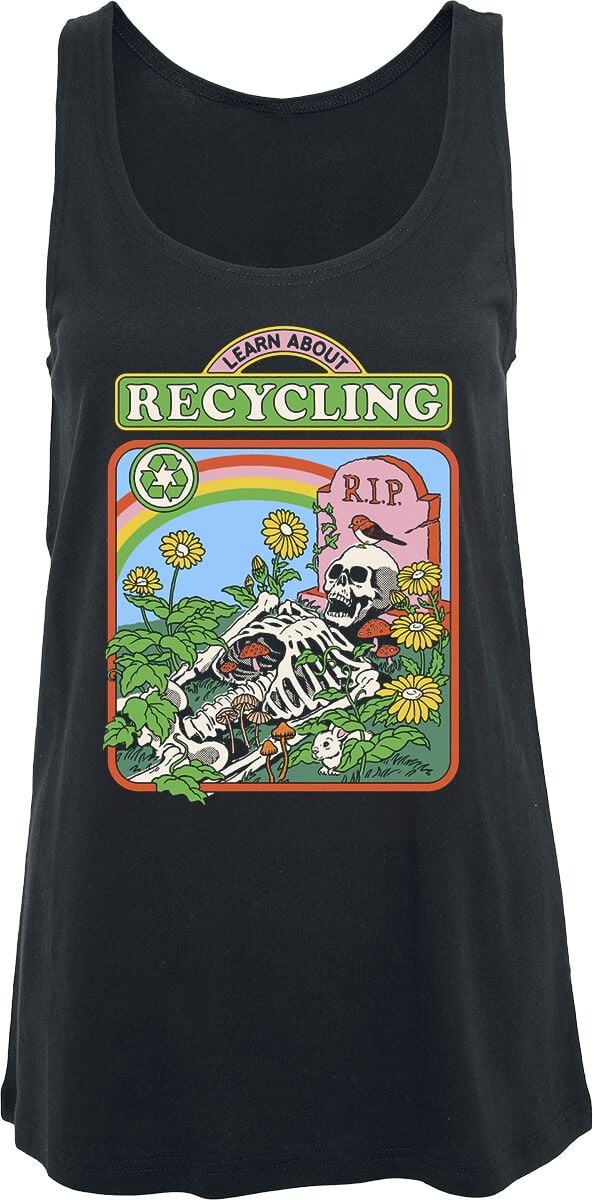 4064854994300 - Learn About Recycling Tank-Top schwarz in XXL