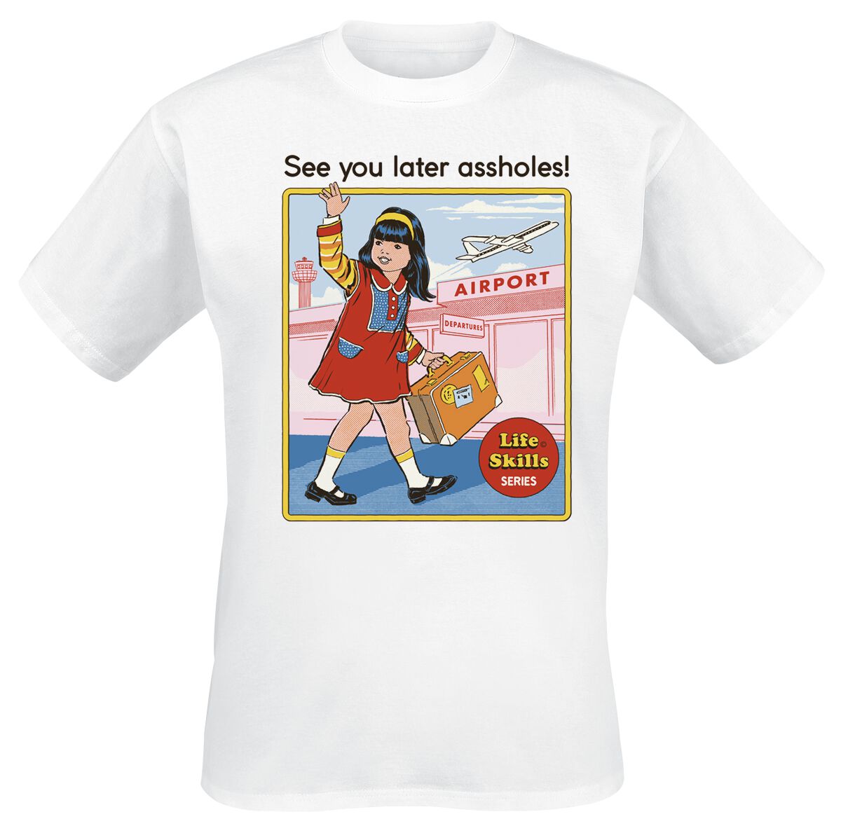 4064854994843 - See You Later Assholes T-Shirt weiß in M