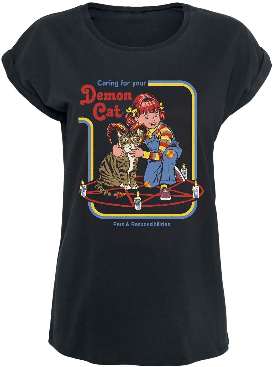 4064854995598 - Demon Cat T-Shirt schwarz in 5XL 4064854995598 - Demon Cat T-Shirt schwarz in 5XL