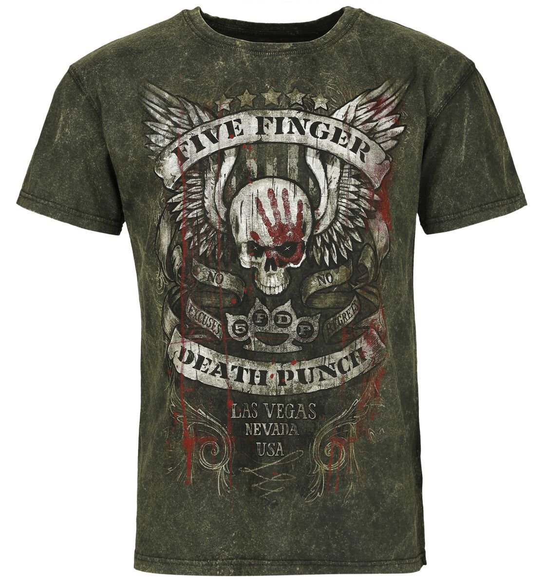 4064854996120 - No Regrets T-Shirt grau braun in L