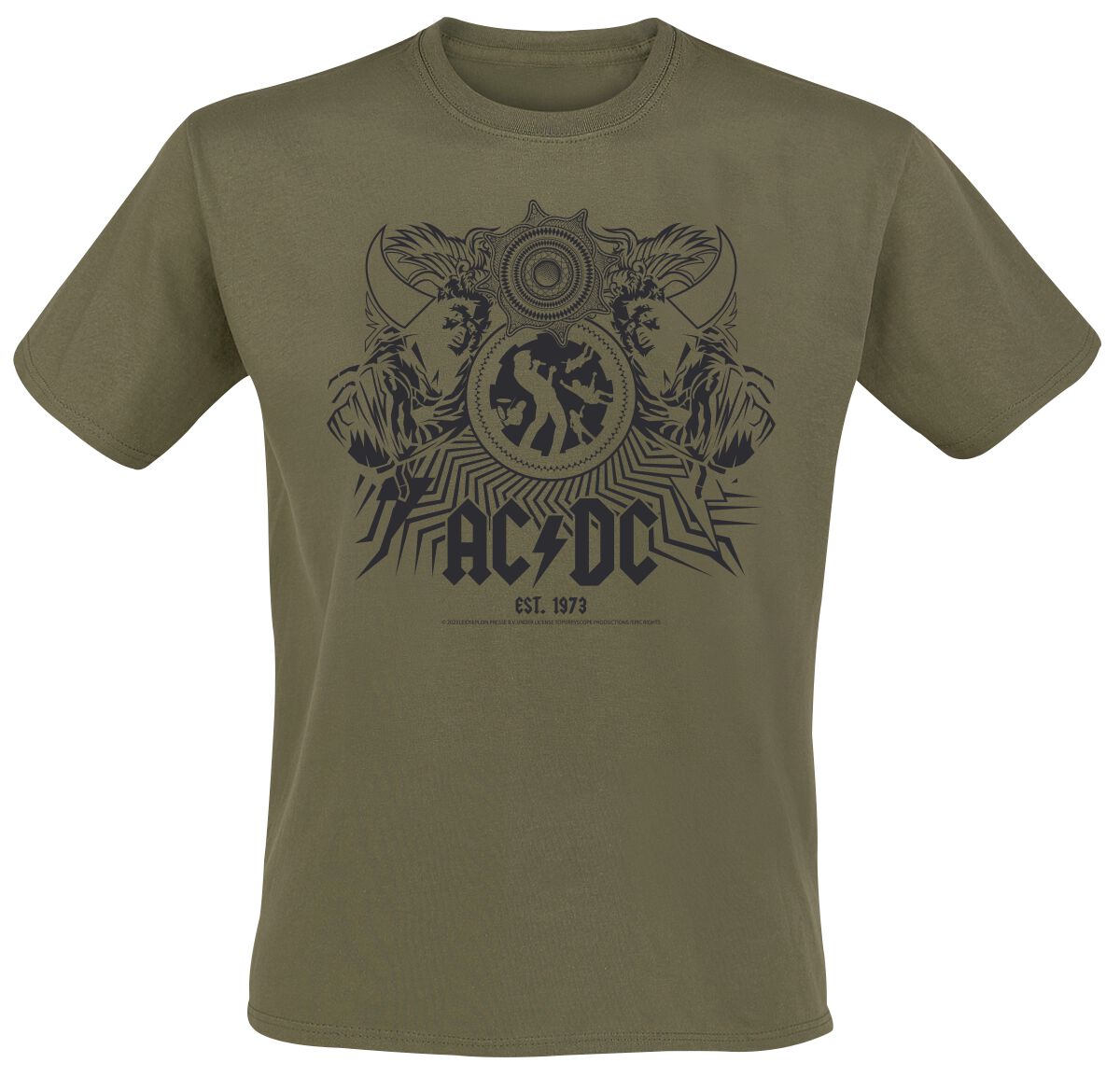 4064854996366 - AC DC Black Ice T-Shirt oliv in S