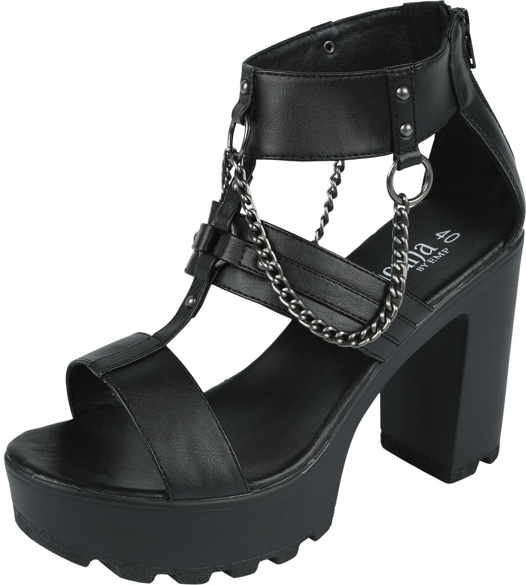 4064854997738 - High Heels With Chains And Rivets High Heel schwarz in EU37