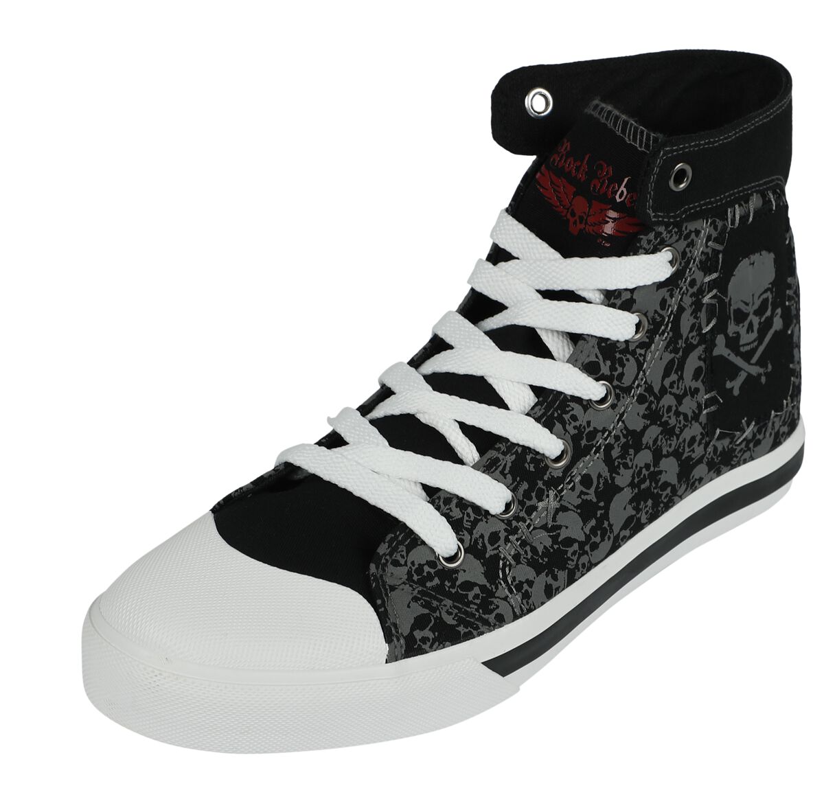 4064854998551 - High Sneaker with Skull Allover Print Sneaker high schwarz in EU41