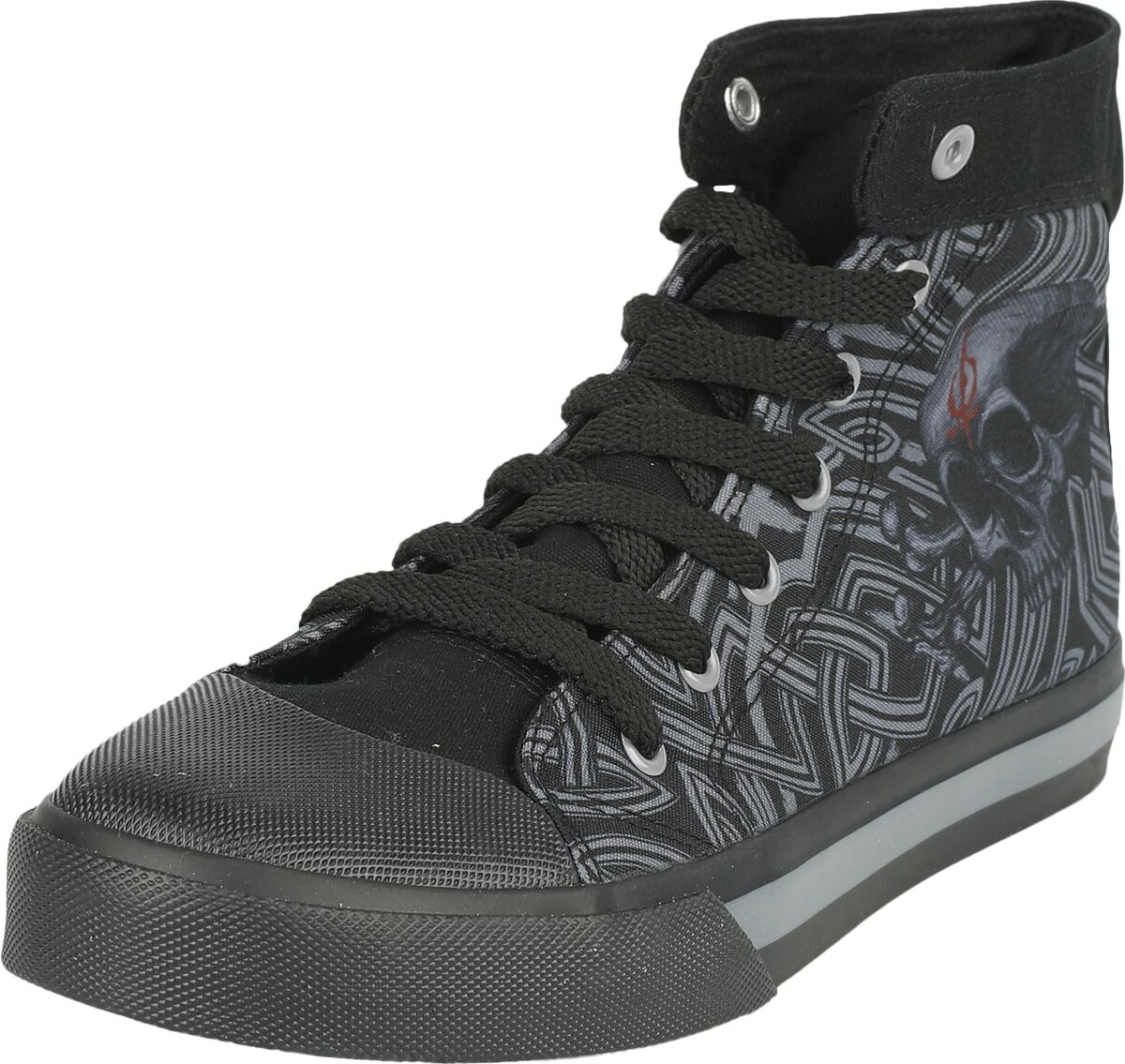 4064854998919 - Sneaker with Skull Print Sneaker high schwarz in EU38