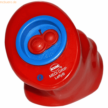 4064900018752 - 6 x Doppelspitzdose Medi Grip M2 rot blau Linkshänder