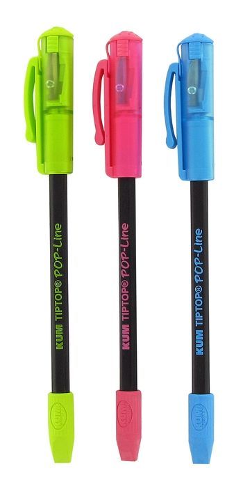 4064900048650 - Bleistift mit aufsteckbarem Radiergummi und Anspitzer ideal als Geschenk   gift