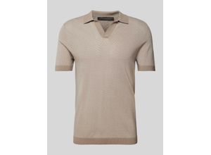 4064908220065 - Slim Fit Poloshirt mit Fischgrat-Dessin Modell BRAIAN