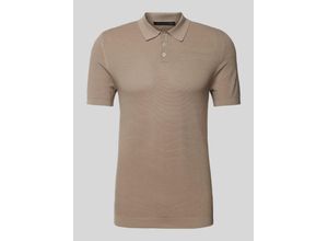 4064908261068 - Slim Fit Poloshirt mit Strukturmuster Modell Triton