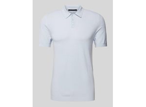 4064908290655 - Slim Fit Poloshirt mit Strukturmuster Modell Triton