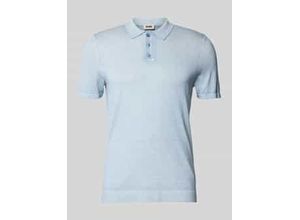 4064908653412 - Slim Fit Poloshirt mit gerippten Abschlüssen Modell TRITON
