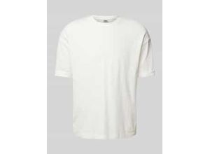 4064908678989 - T-Shirt mit geripptem Rundhalsausschnitt Modell NOLIEN