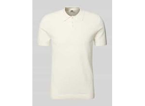 4064908680722 - Slim Fit Poloshirt mit Strukturmuster Modell TRITON