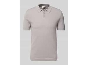 4064908680982 - Slim Fit Poloshirt mit Strukturmuster Modell TRITON