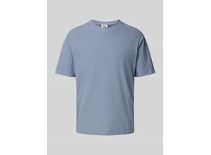 4064908754423 - T-Shirt mit geripptem Rundhalsausschnitt Modell GILBERD