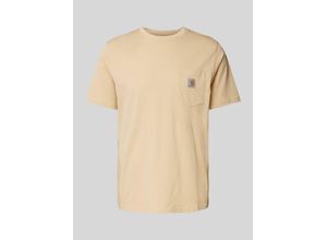 4064958862277 - T-Shirt mit Label-Patch Modell POCKET