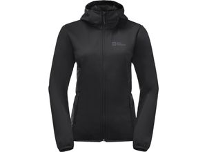 4064993526707 - Softshelljacke Windhain Hoody Kapuze Stehkragen für Damen schwarz S