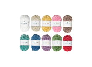 4065166045155 - Häkelgarn RICORUMI NILLI NILLI RAINBOW 10er-Set